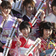 Japanese pop groups celebrated Coming of Age Day.